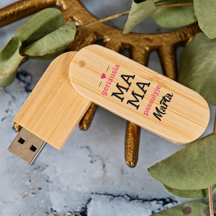 Dovana mamai - USB atmintinė su spauda