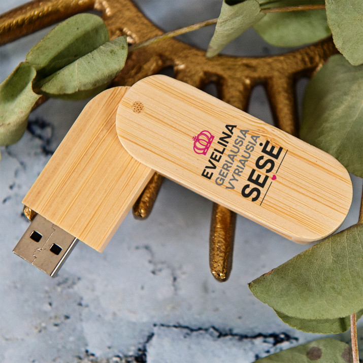 Dovana sesei - USB atmintinė su spauda