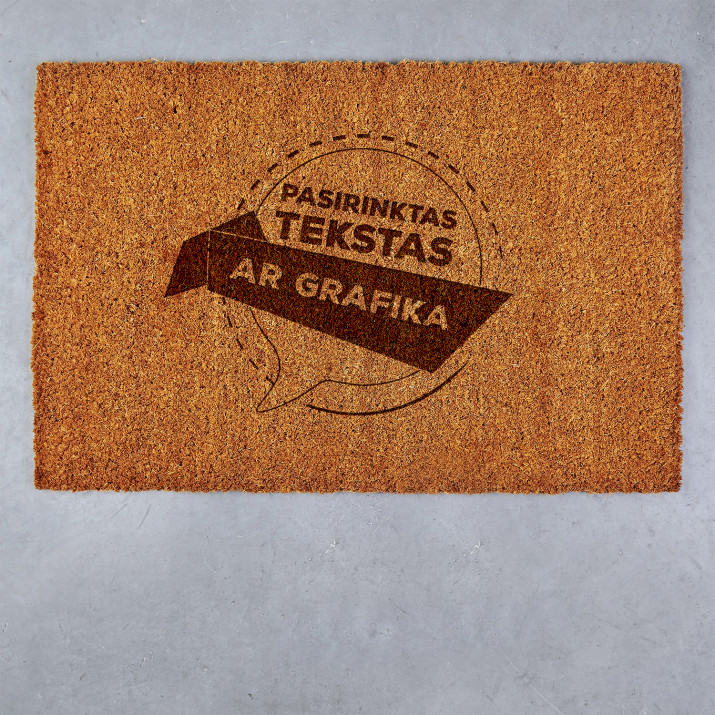 Nuosavas projektas - Kokosinis durų kilimėlis