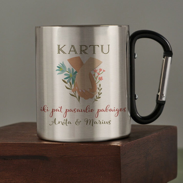 Kartu iki pat pasaulio pabaigos - Metalinis puodelis su karabinu