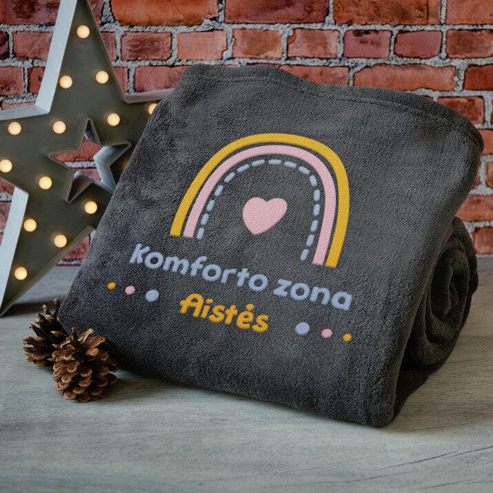 Komforto zona - Išsiuvinėtas pledas