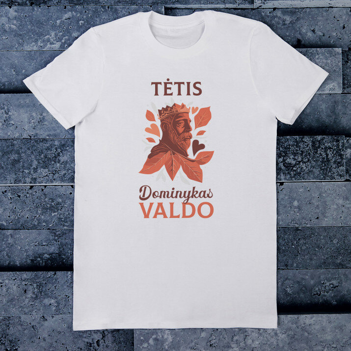 Tėtis valdo - Vyriški marškinėliai su raštu