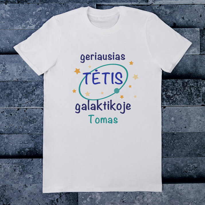 tėtis galaktikoje - Vyriški marškinėliai su raštu
