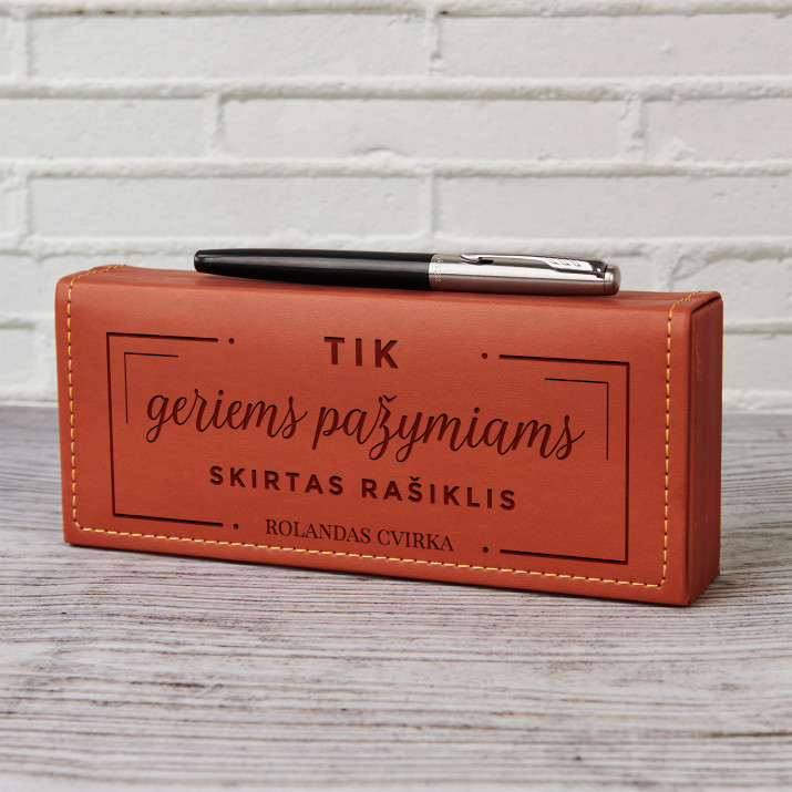 Rašiklis skirtas geriems pažymiams rašyti - Rašiklis dėkle