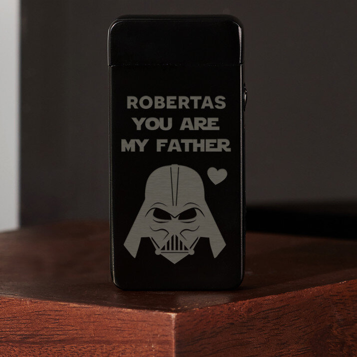Vader dad - Juodas plazminis žiebtuvėlis