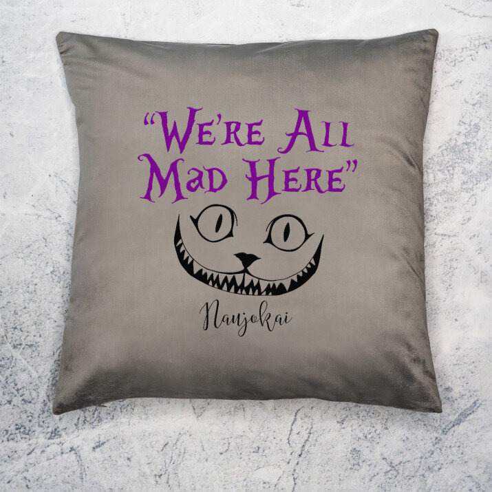 We`re all mad here - Dekoratyvinė pagalvė