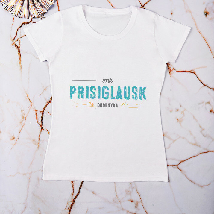 imk prisiglausk - Moteriški marškinėliai su spauda