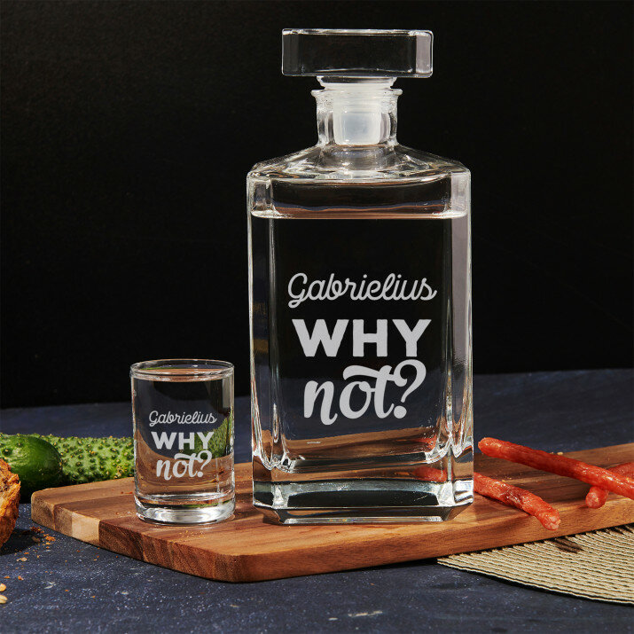 Why not - Grafino ir degtinės stikliukų rinkinys