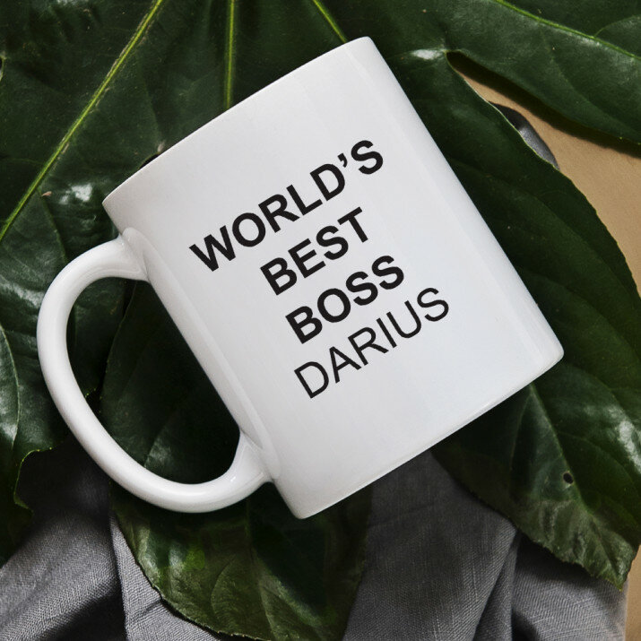 World`s best boss - Personalizuotas puodelis