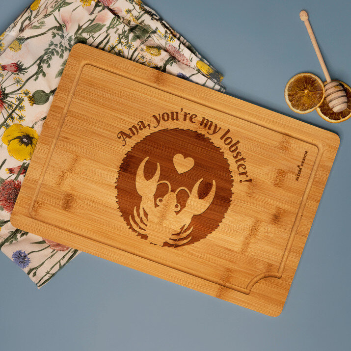 You`re my lobster! - Pjaustymo lenta su graviravimu 