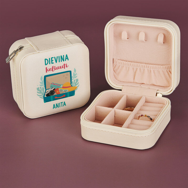 Dievina keliauti - Kelioninė papuošalų dėžutė