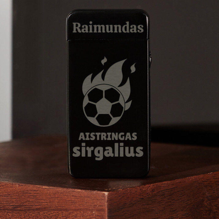 Aistringas sirgalius - Juodas plazminis žiebtuvėlis