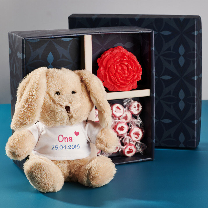  Dovanų rinkinys su meškiuku merginai