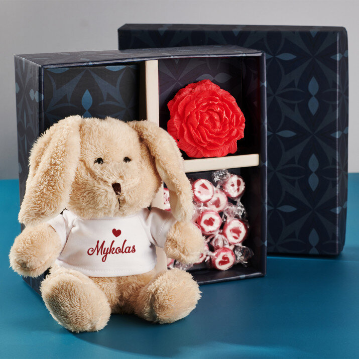  Dovanų rinkinys su meškiuku Valentino dienai