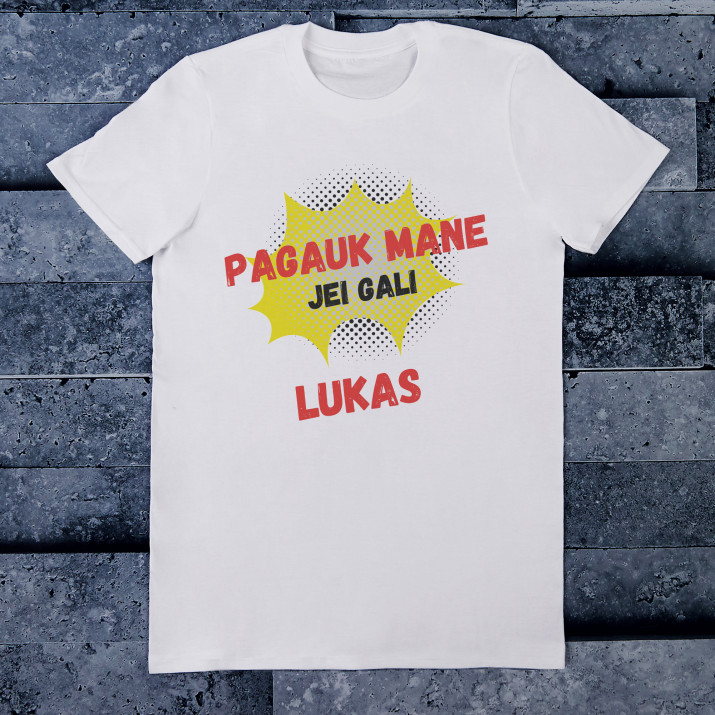 Pagauk mane, jei gali - Vyriški marškinėliai su raštu
