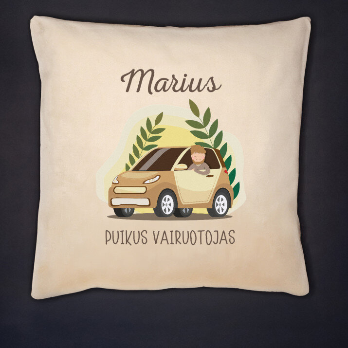 Puikus vairuotojas - Dekoratyvinė pagalvė