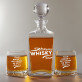 Awesome whisky - Graviruotų grafino ir viskio taurių rinkinys
