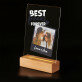 Best friends forever - Spauda ant akrilinio stiklo su LED stovu