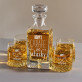 Carafe of whisky - Graviruotų grafino ir viskio taurių rinkinys