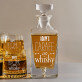 Carafe of whisky - Graviruotų grafino ir viskio taurių rinkinys