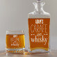 Carafe of whisky - Graviruotų grafino ir viskio taurių rinkinys