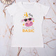 Don`t be basic - Moteriški marškinėliai su spauda
