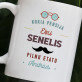 Senelis pilnu etatu - Personalizuotas puodelis