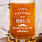 Senelis dirbantis pilnu etatu - Alaus bokalas