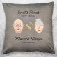 Senelis valdo namus, močiutė valdo senelį - Dekoratyvinė pagalvė