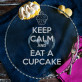 Eat cupcake - Stiklinis padėklas