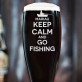 Go fishing - Graviruotas alaus bokalas