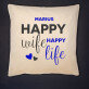 Happy life - Dekoratyvinė pagalvė