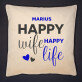 Happy life - Dekoratyvinė pagalvė