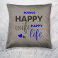 Happy life - Dekoratyvinė pagalvė
