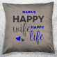 Happy life - Dekoratyvinė pagalvė