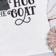 Hug the goat - Moteriški marškinėliai su spauda