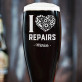 I love repairs - Graviruotas alaus bokalas