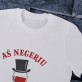 aš negeriu - Vyriški marškinėliai su raštu