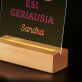 Esi geriausia - Spauda ant akrilinio stiklo su LED stovu