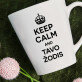 Keep calm and - Personalizuotas puodelis