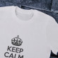 Keep calm - Vyriški marškinėliai su raštu