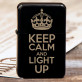 Keep calm - Graviruotas Žiebtuvėlis