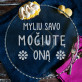 Myliu savo močiutę - Stiklinis padėklas