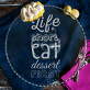 Life is short - Stiklinis padėklas