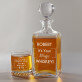 Magic whisky - Graviruotų grafino ir viskio taurių rinkinys