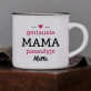 Mama - Keramikinis puodelis su juodu apvadu