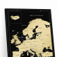 NUTRINAMAS ŽEMĖLAPIS EUROPA Travel Map™ Black Europe	