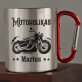 Motoholikas - Metalinis puodelis su karabinu