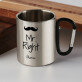 Mr. Right - Metalinis puodelis su karabinu