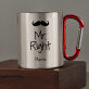 Mr. Right - Metalinis puodelis su karabinu Mr. Right - Metalinis puodelis su karabinu